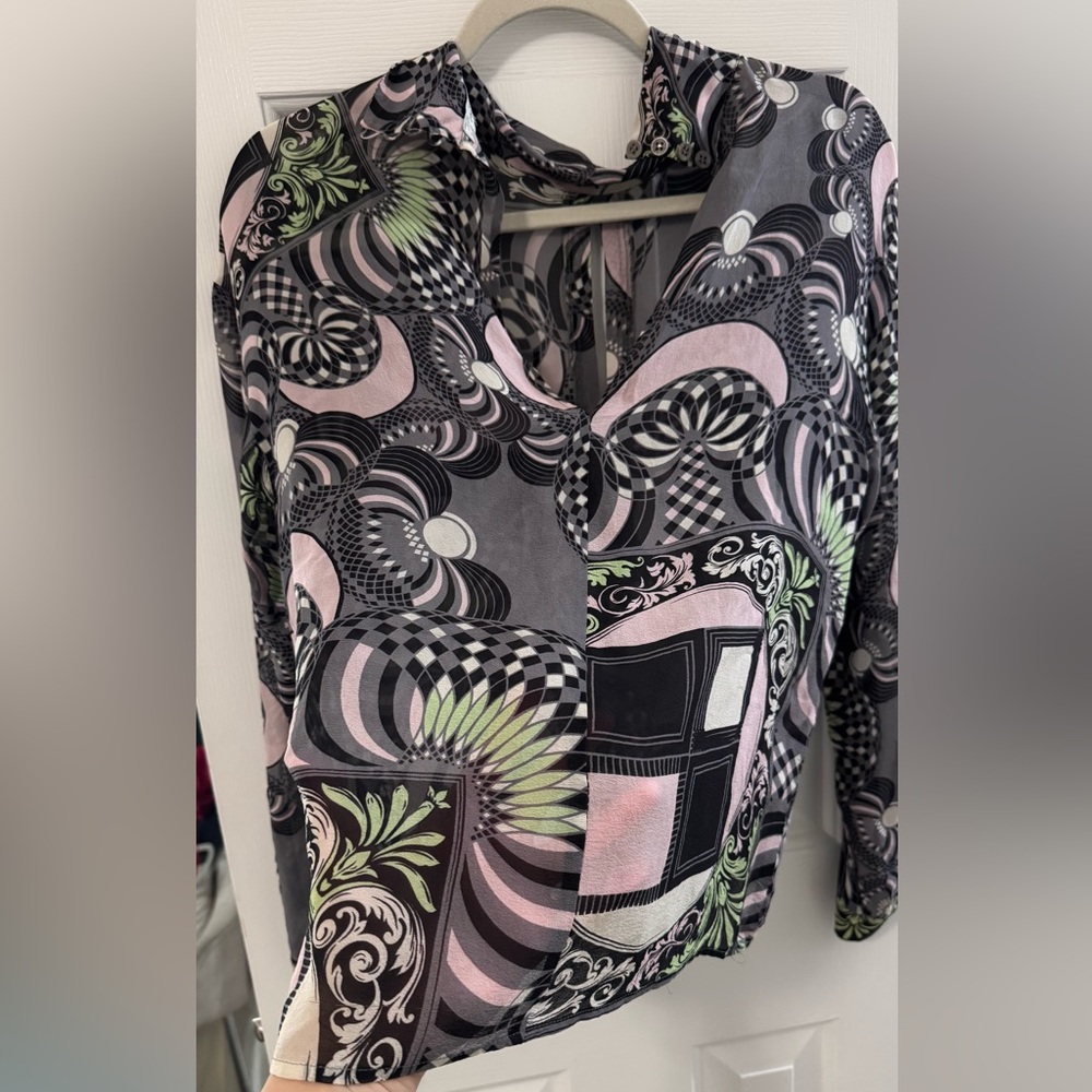 Versace Multicolor Patterned Shirt